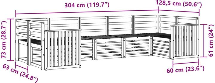 Produktbild vidaXL Outdoor-Sofa