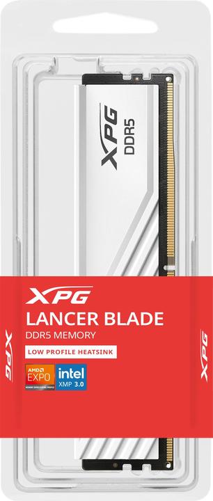Produktbild Adata DIMM 16 GB DDR5-6400 (weiss, AX5U6400C3216G-SLABWH, XPG Lancer Blade, INTEL XMP, AMD EXPO) (1 x 16GB, 6400 MHz, DDR5-RAM, DIMM)