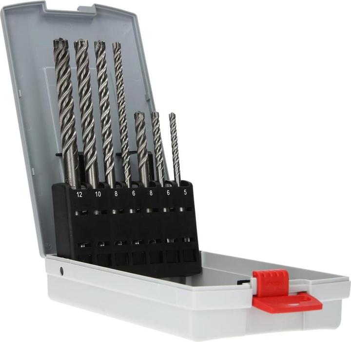 Actual product image Bosch Professional Zubehör SDS-plus drill bit set 7X (5.0 mm, 6.0 mm, Ø 8.0 mm, 12.0 mm, 10.0 mm)