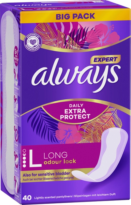 Immagine prodotto Always Expert Daily Extra Protect (40 x, Fodere per mutande)
