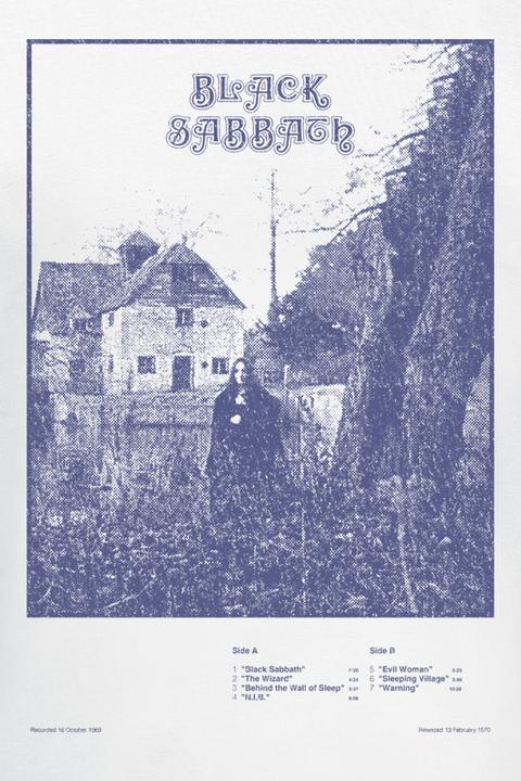 Produktbild Black Sabbath Self Titled Tracklist (M)