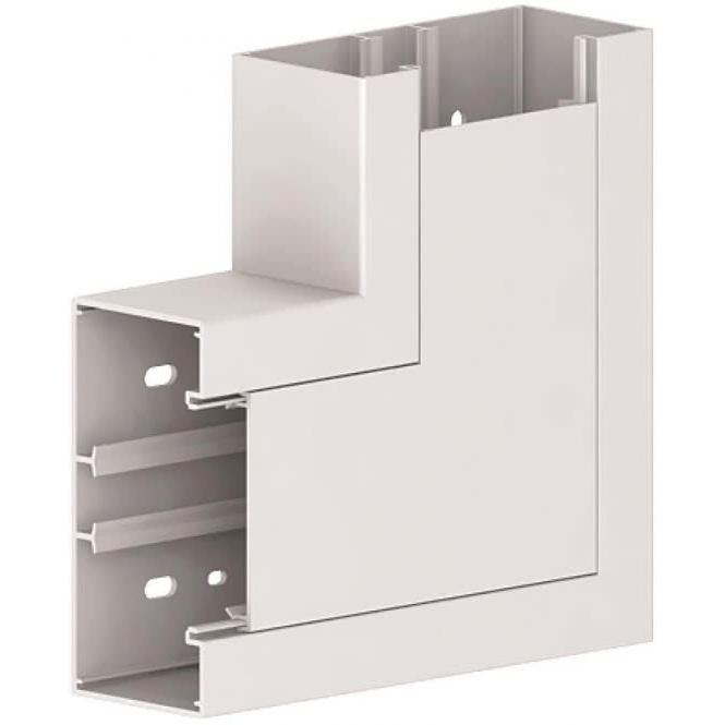 GGK, Leitungsführung, Flachwinkel für BR 60x130/80 18350 alpinweiss (4 cm)