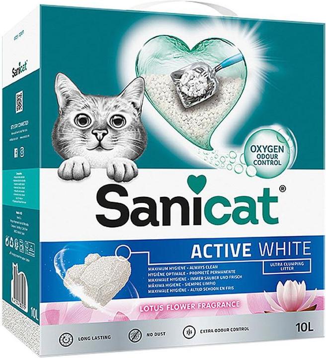 Actual product image Sanicat Active White Lotus Flower, 10L (Non-dusting, 8.84 kg)