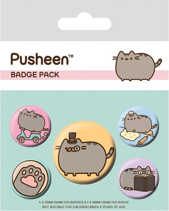 Image du produit Pyramid PUSHEEN - Pack 5 Badges - Fancy