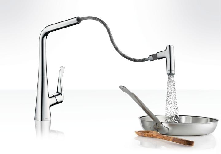 Produktbild hansgrohe Metris Edelstahl