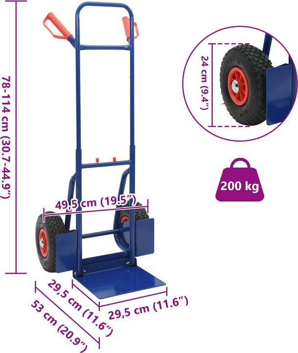 Produktbild vidaXL Handwagen