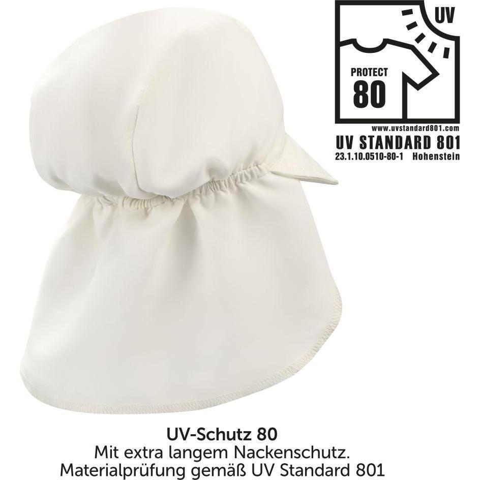 Thumbnail - La Loona, Hut, LaLoona Babymützen & Babyhüte Schirmmütze mit Nackenschutz UPF 80 - Offwhite -, Weiss