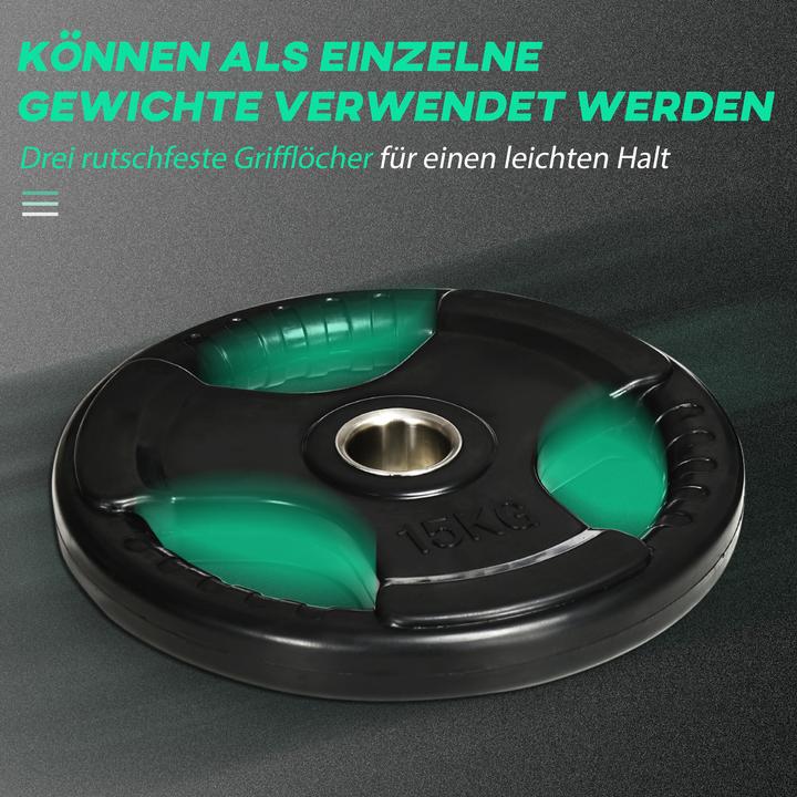 Produktbild SportNow Hantelscheibe mit 5 cm Bohrung (2 x 15 kg)