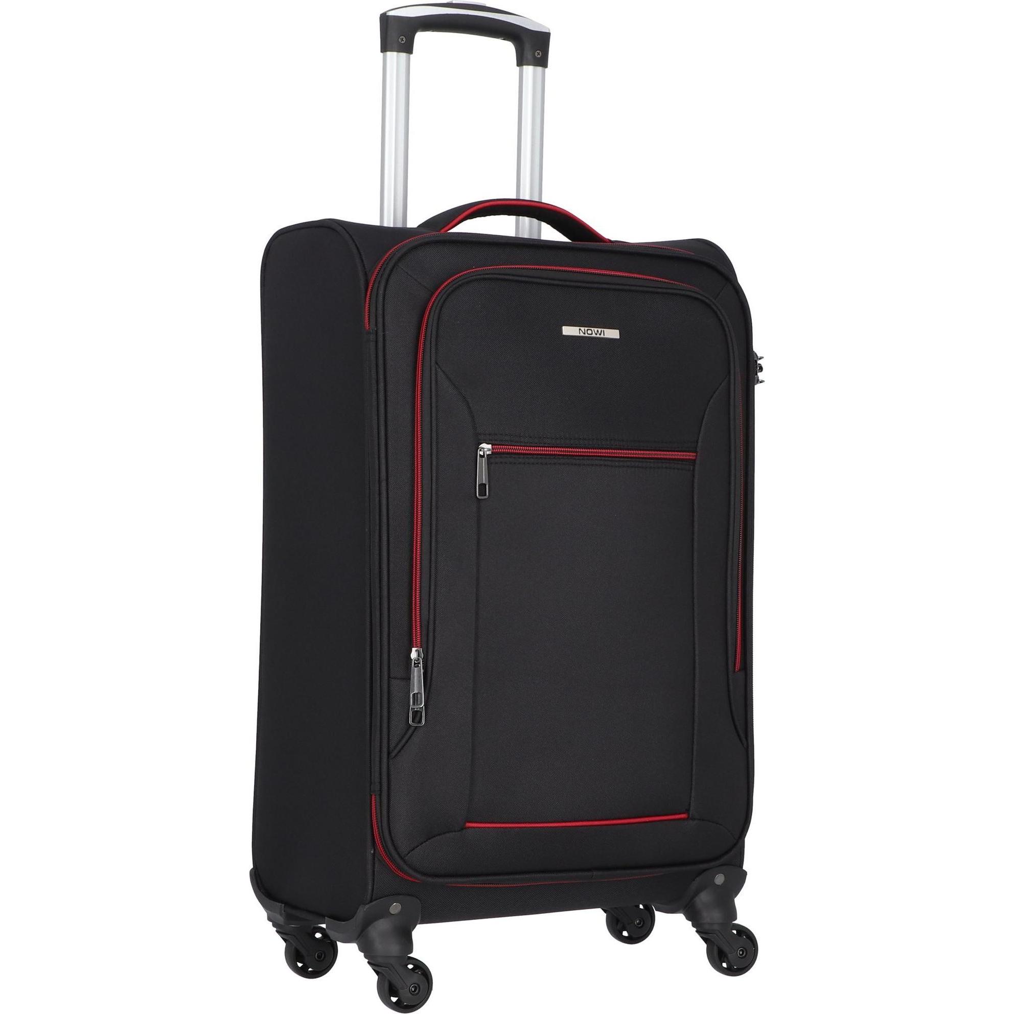 Nowi, Koffer, Sevilla 4 Rollen Kofferset 3-teilig, Rot, (156 l, XL (ab 115l))
