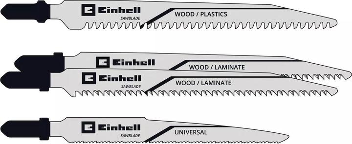 Image du produit Einhell Jeu de lames de scie sauteuse