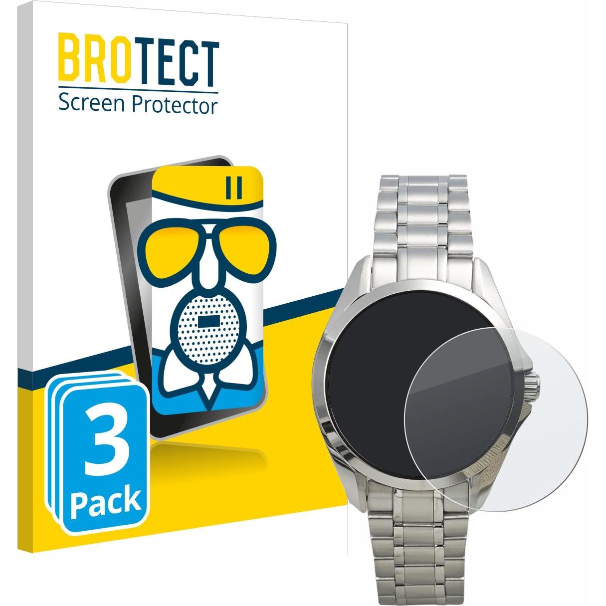 BROTECT Schutzglas Schutzfolie Displayschutz Display Schutz Glas Folie matt, Smartwatch Schutzfolie, Grau