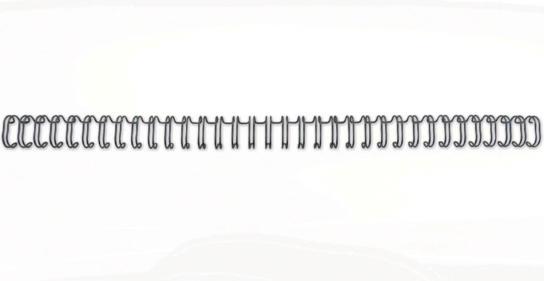 Produktbild GBC WireBind A4 100 Stk. - Ring Ø 11 mm, schwarz