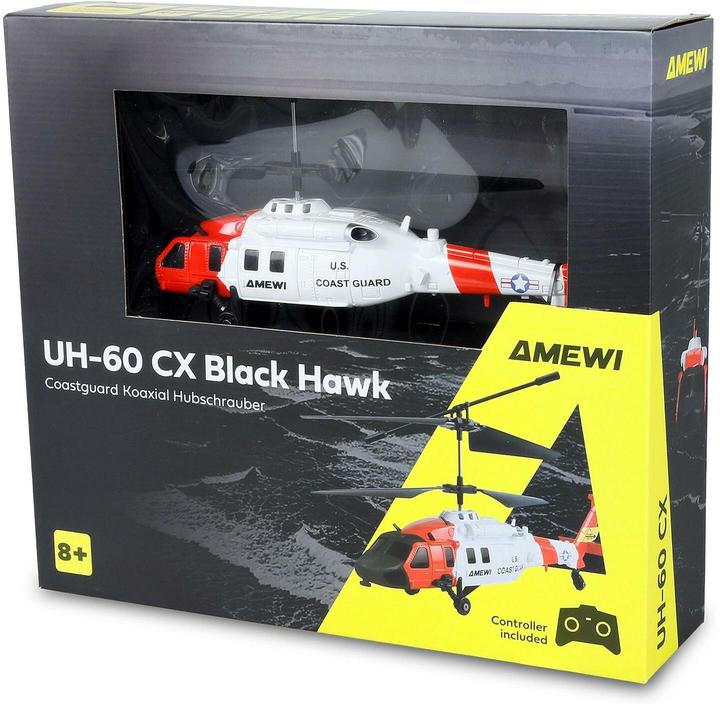 Image du produit Amewi UH-60 CX Black Hawk Coastguard Koaxial Hubschrauber 3-Kanal RTF