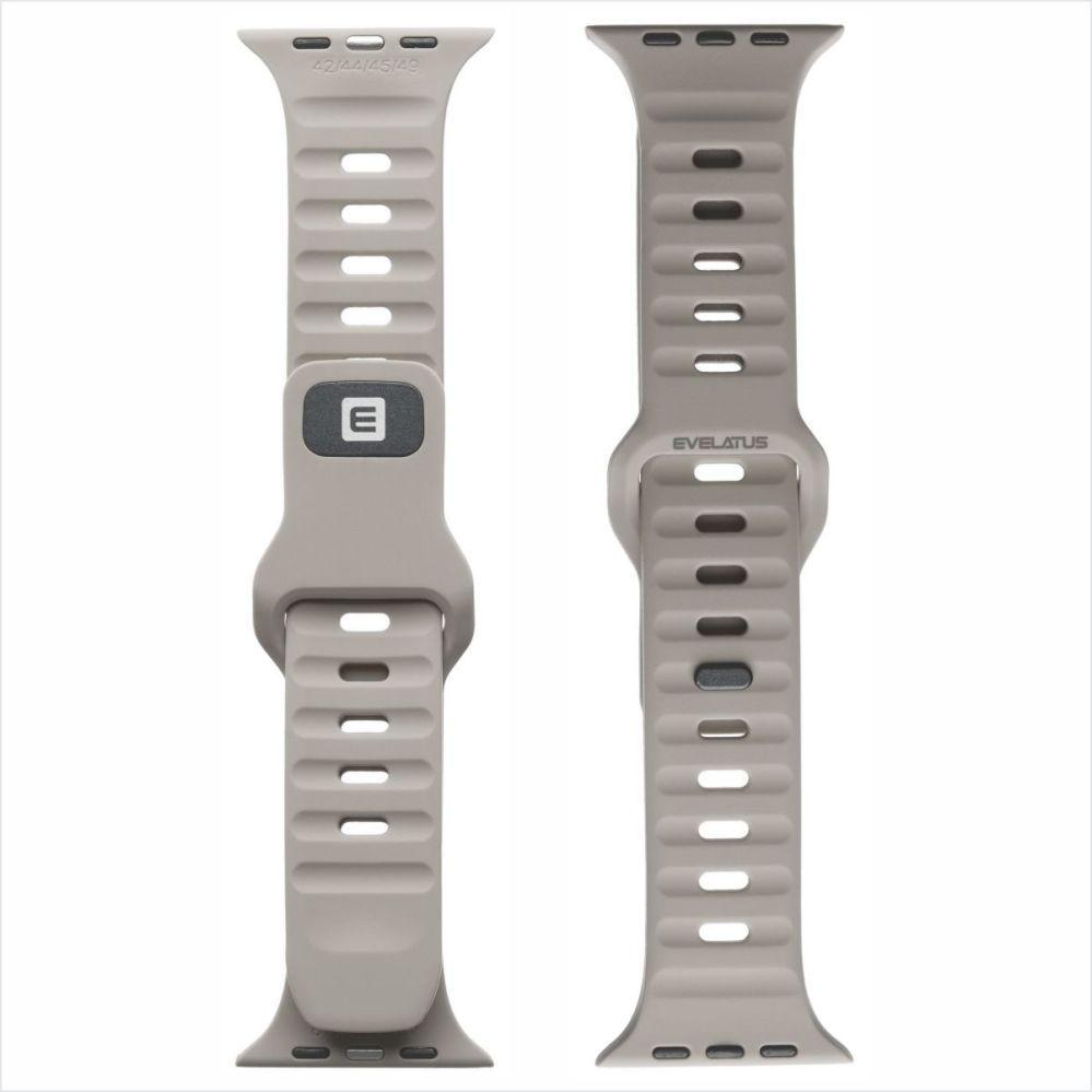 Evelatus Strap Watch 38/40/41 Sport Silicone Loop Light bluish Gray (anello in silicone), Cinturini per orologi, Grigio
