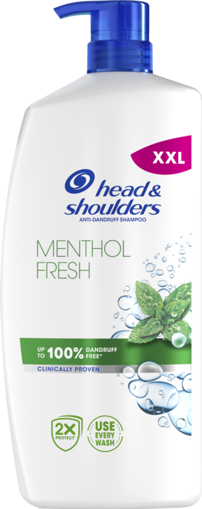 Produktbild Head & Shoulders Menthol Fresh Shampoo 800 ml - Anti-Schuppen (800 ml, Flüssiges Shampoo)