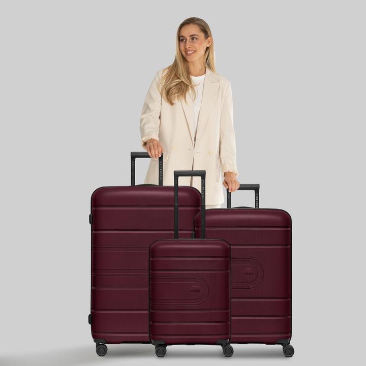 Actual product image Redolz Essentials 11 4 Rollen Kofferset 3-teilig mit Dehnfalte (240 l)