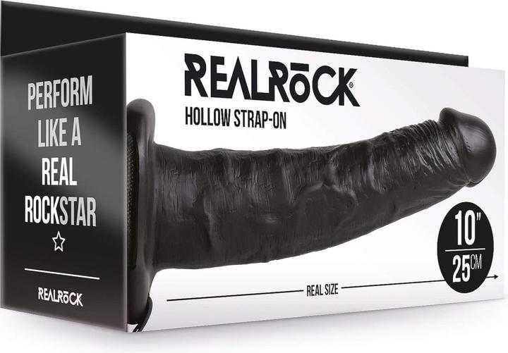 Image du produit RealRock Hollow Strap-on without Balls - 10" / 24,5 cm