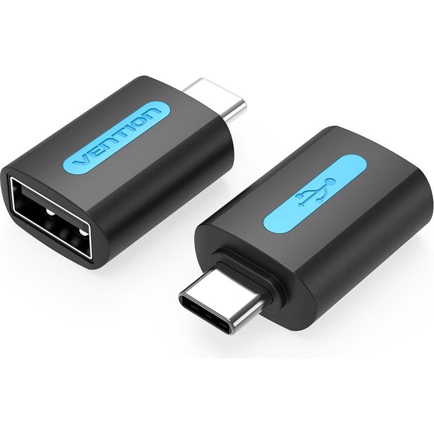 Vention CDTB0 (USB 2.0, 1.80 cm), Data + Video Adapter, Schwarz