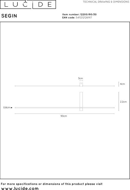 Produktbild Lucide Segin (400 lm)