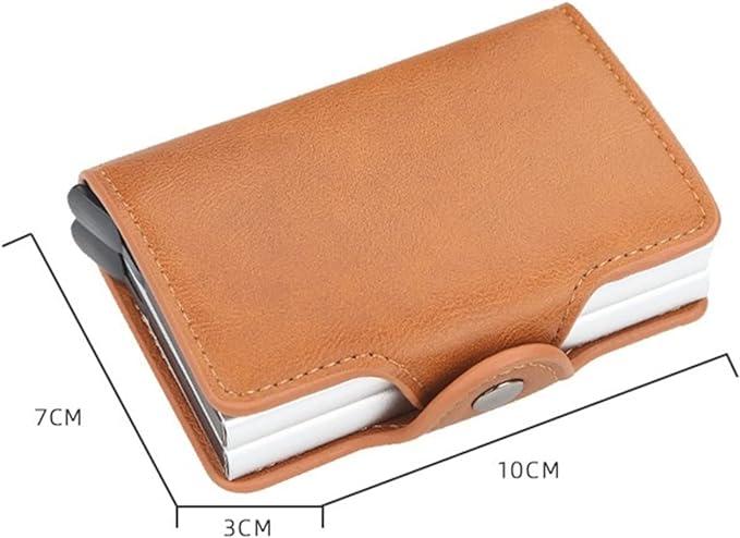 Immagine prodotto Activity Board Portacarte automatico RFID, portafoglio in metallo a doppia scatola con blocco RFID, portacarte da