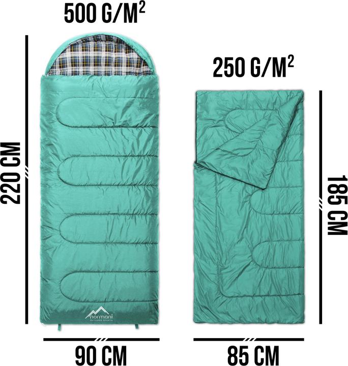 Actual product image Normani Outdoor-Schlafsack Extrem 4-In-1 Antarctica (220 cm)