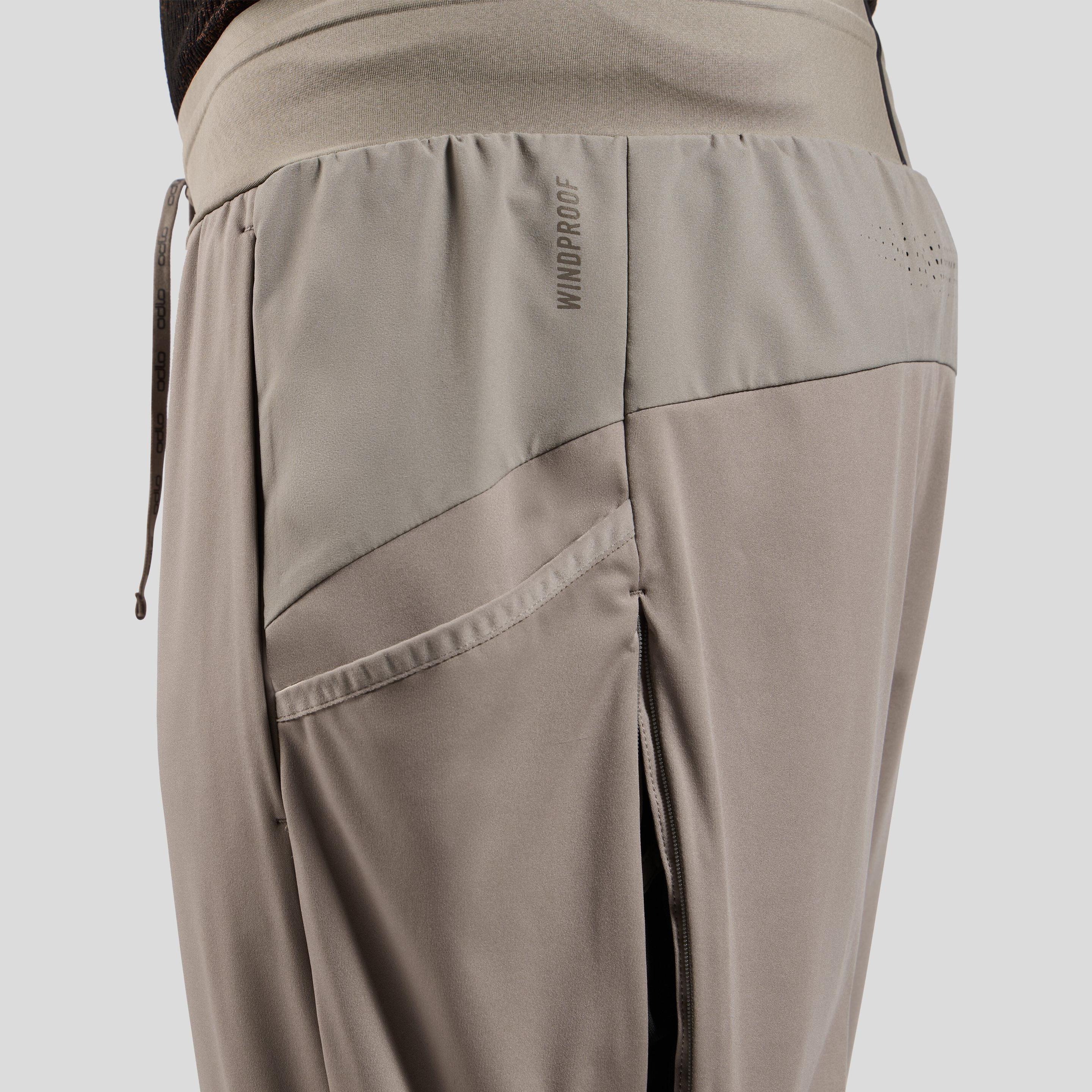 Odlo, Herren, Langlaufhose, Zeroweight Pro Warm (L), Grau, L