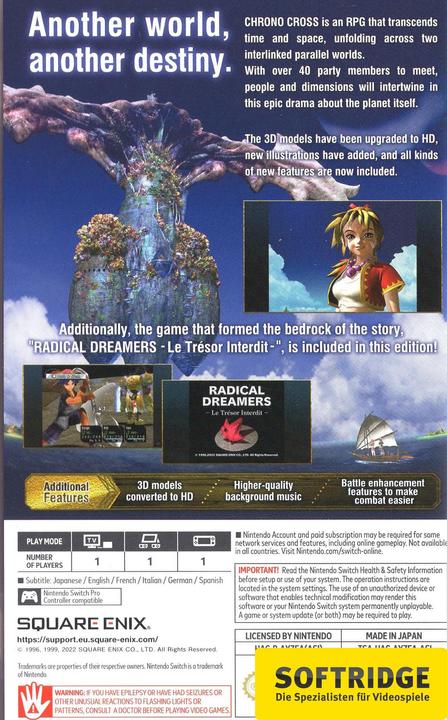 Immagine prodotto Square Enix Chrono Cross - Edizione Radical Dreamers -ASIA- (Switch, Switch Lite, Switch OLED, EN)