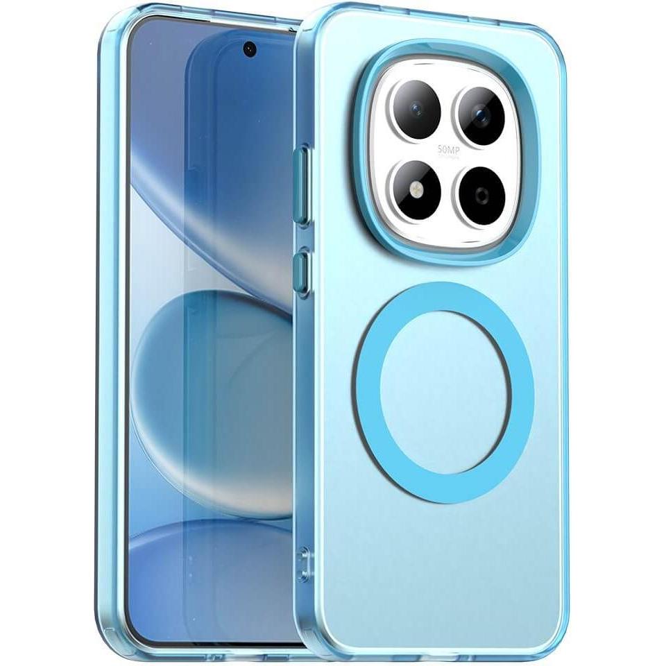 Cover-Discount Xiaomi Redmi Note 15 Pro 5G - Handyhülle mit Magnet und Farbakzent (Xiaomi Redmi 15 5G), Cover smartphone, Blu