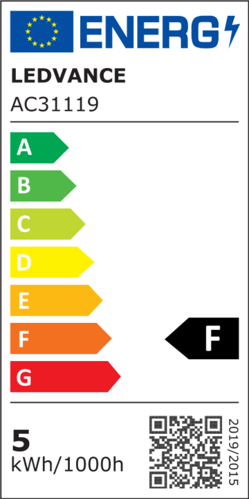 Energie-Label Osram Led Retrofit Rgbw Lamps With Remote Control (E14, 40 W, 470 lm, 1 x, F)