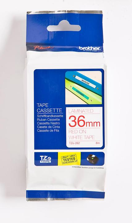 Actual product image Brother P-Touch (3.60 cm, Red)