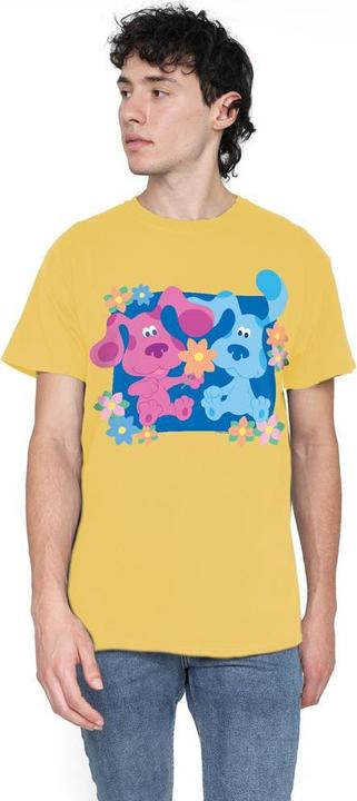 Actual product image Blue´s Clues Mens Magenta Flowers T-Shirt (M)