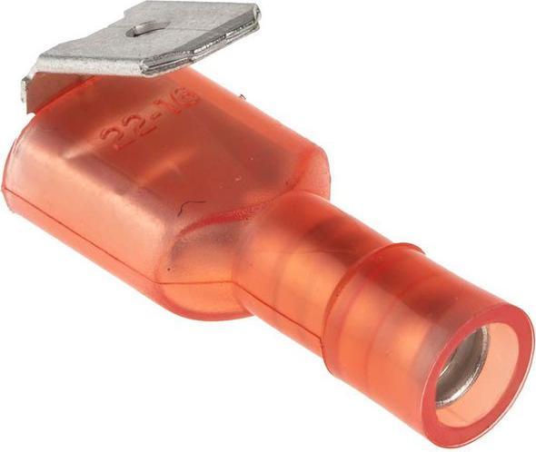 Immagine prodotto RS PRO Connettori a forcella, isolati, rossi, 0,5... 1,5 mm², maschio/femmina, confezione da 100 pezzi