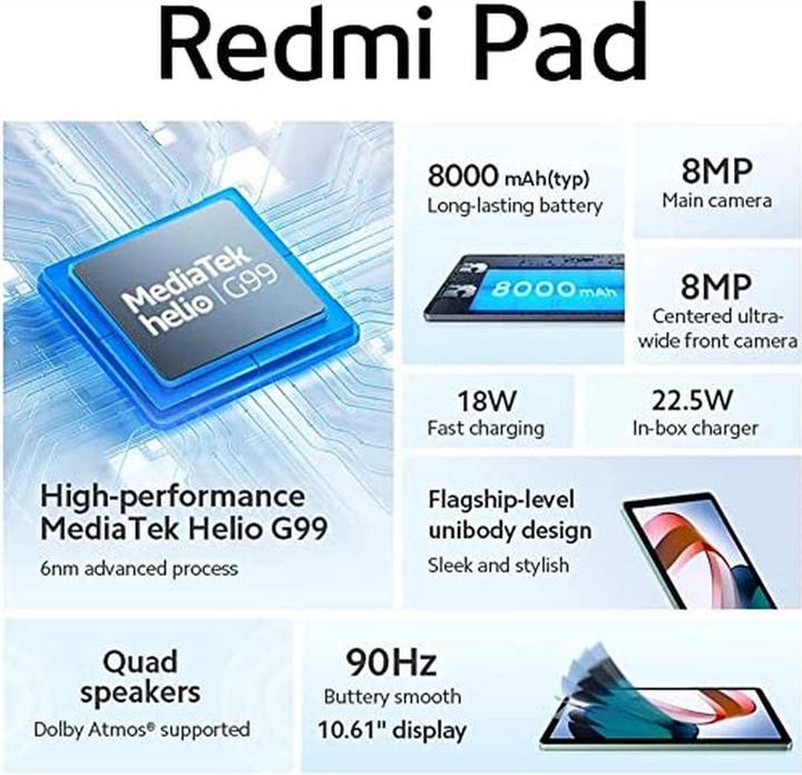 Produktbild Xiaomi Pad 4/128GB Silver (nur WLAN, 10.59", 128 GB, Moonlight Silver)