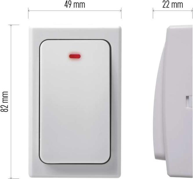 Actual product image Emos - N????hradn???? tla????????tko ke zvonku P5729