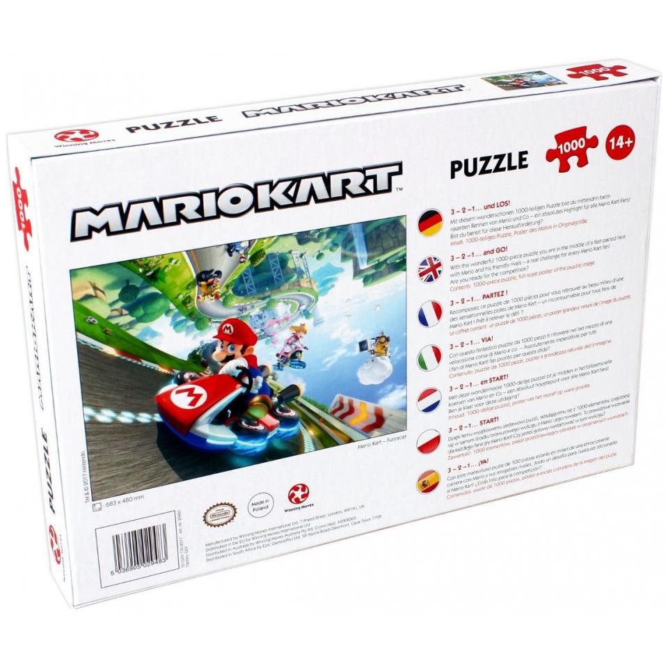 Thumbnail - Winning Moves Mario Kart: Funracer (1000 Teile) (1000 Teile)