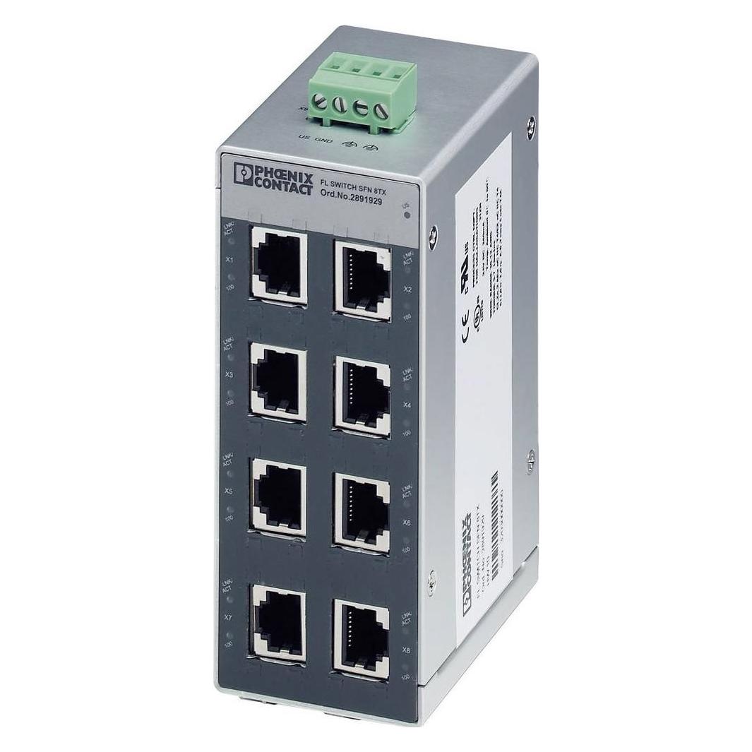 Phoenix Contact Ethernet Fl Switch Sfn 8Tx (8 Porte), Switch Di Rete