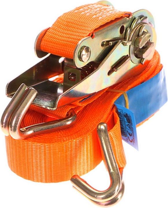 GEKO Tensioning strap with ERGO ratchet and hook, 6m/1T/25mm
