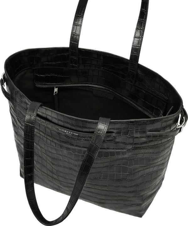 Produktbild Liebeskind Berlin Schoudertas Shopper Lora Croco Tote Bag Black Zwart