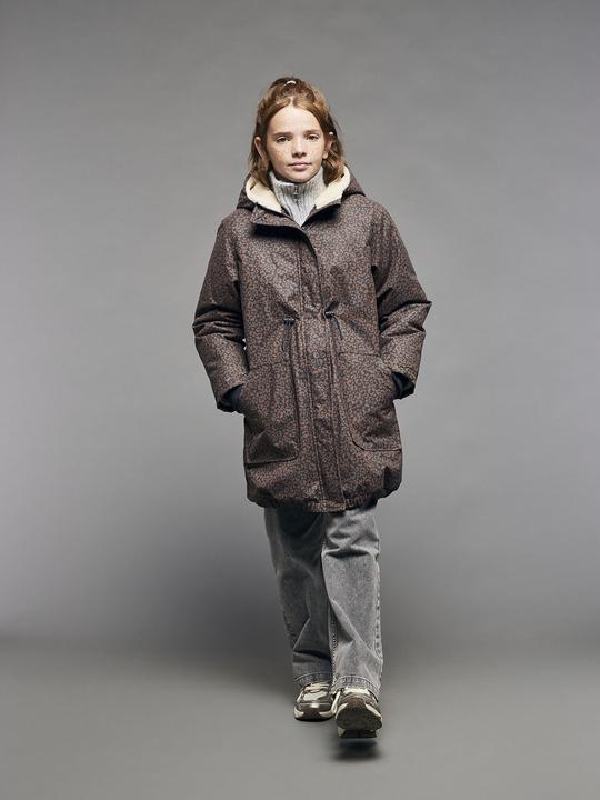Produktbild Jonen Lange Mädchen Winterjacke mit Leoprint (128)