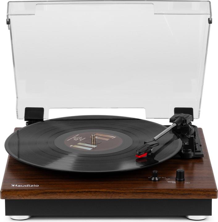 Productafbeelding Audizio Platenspeler met Bluetooth IN/OUT en Ingebouwde Speakers - RP112D - Retro - (Volautomatisch)