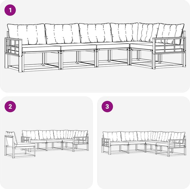 Produktbild vidaXL Gartenmöbel Set