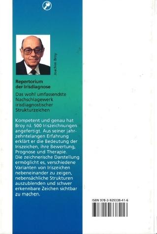 Produktbild Repertorium der Irisdiagnose (Deutsch, Joachim Broy, 2016)