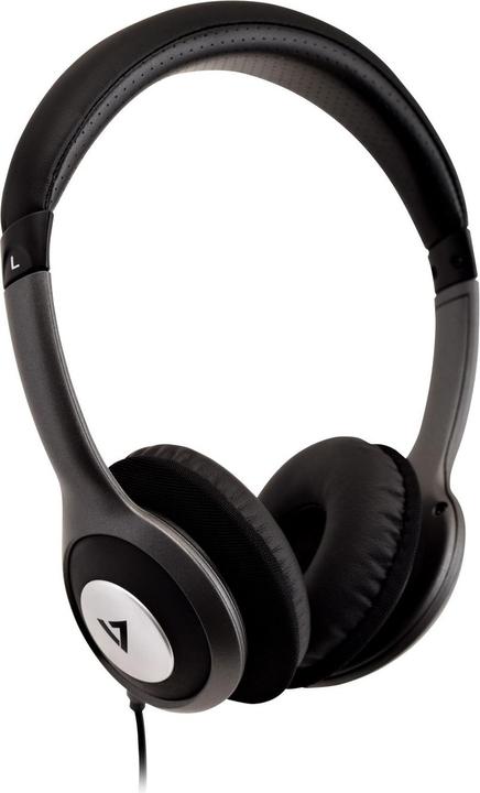 V7 Deluxe 3.5mm Stereo Headphones (ANC, Kabelgebunden)