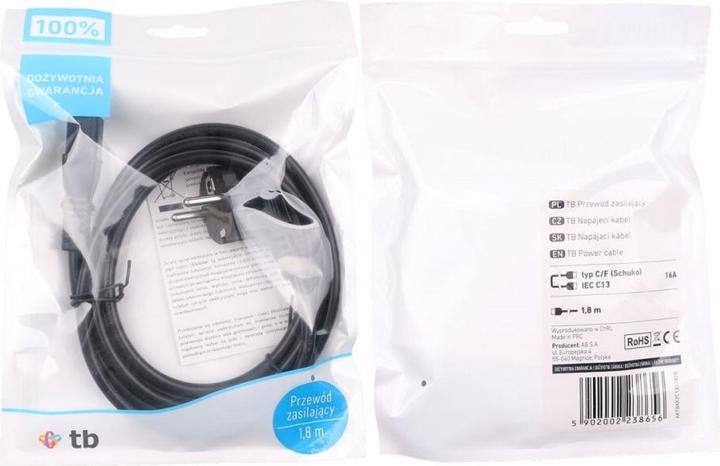 Immagine prodotto Tb Touch Cavo di alimentazione IEC C13 VDE (1.80 m)