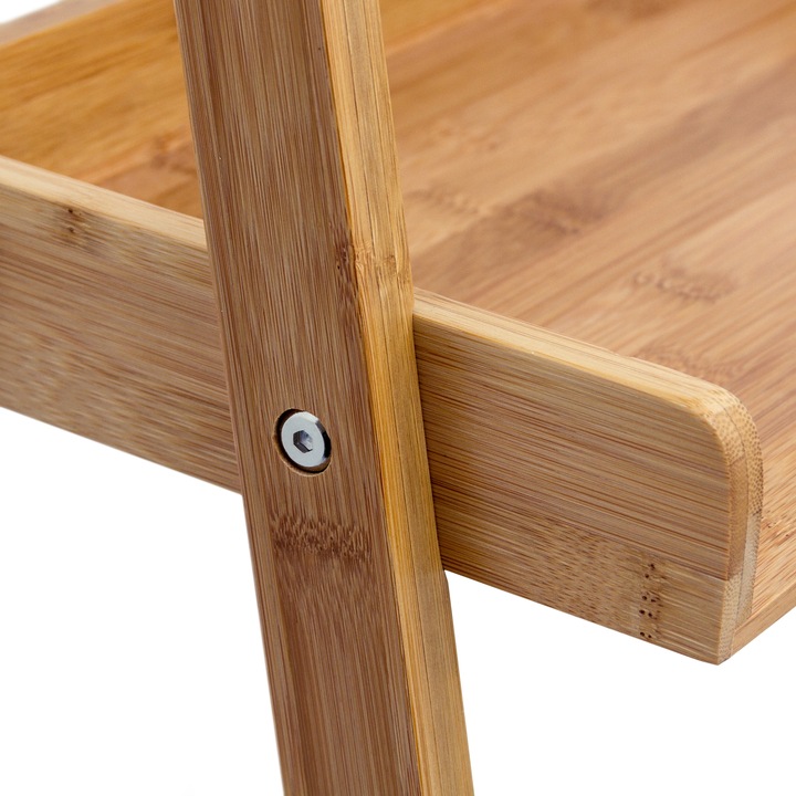 Immagine prodotto Relaxdays Scaffale a scala in bambù a 4 livelli (44 x 37 x 176 cm)
