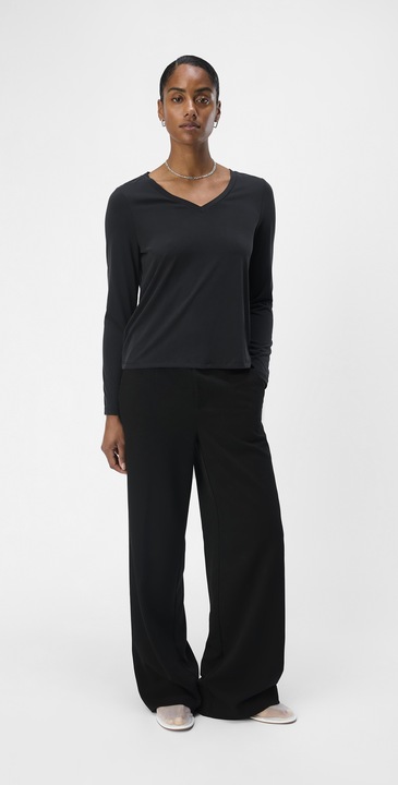 Immagine prodotto Object Top con scollo a V e maniche lunghe (XS)
