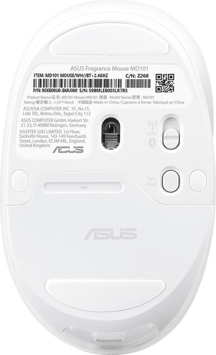 Productafbeelding ASUS MD101 MOUSE/WH (Draadloze)