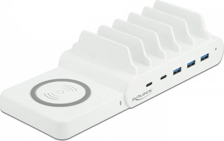 Delock Ladestation 41450 mit Wireless Charger (100 W, 5 Ports)