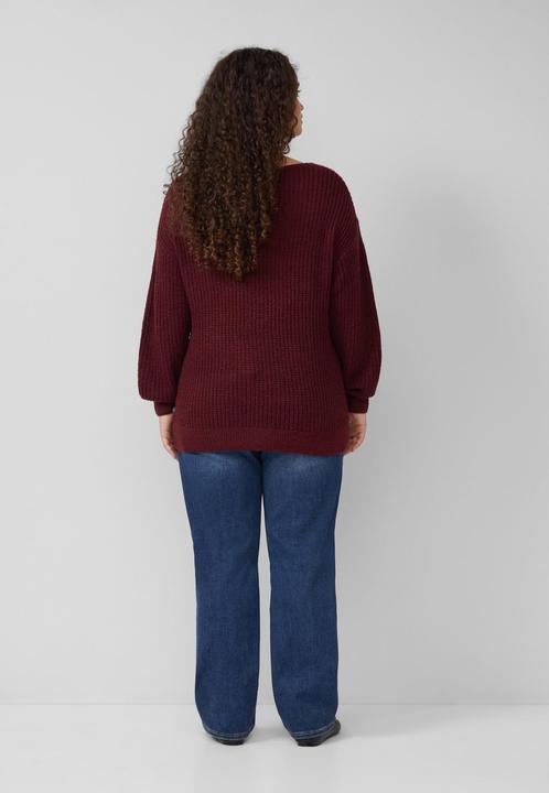 Produktbild S.Oliver Strickpullover Melierter Pullover mit überschnittener Schulter (46)