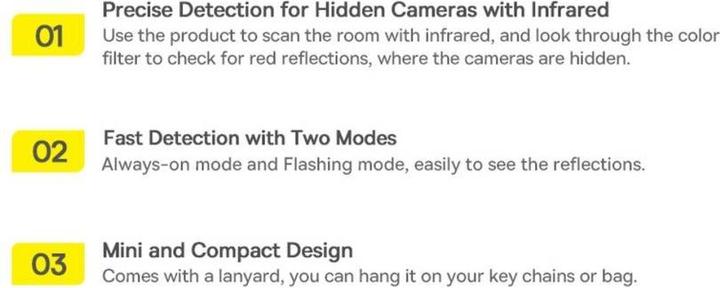 Immagine prodotto Baseus Heyo Camera Detector (Vari)